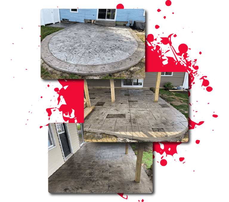 Upgrade your surfaces with stamped concrete.